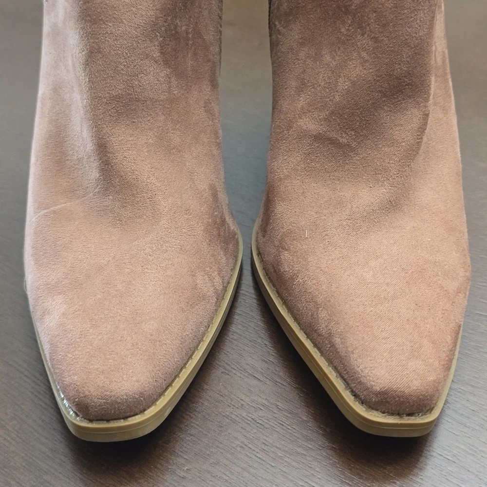 QUPID Womens Sz 10 Booties Square‎ Toe 4